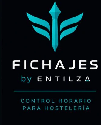 Logotipo FICHAJES by ENTILZA, Control horario para hostelería